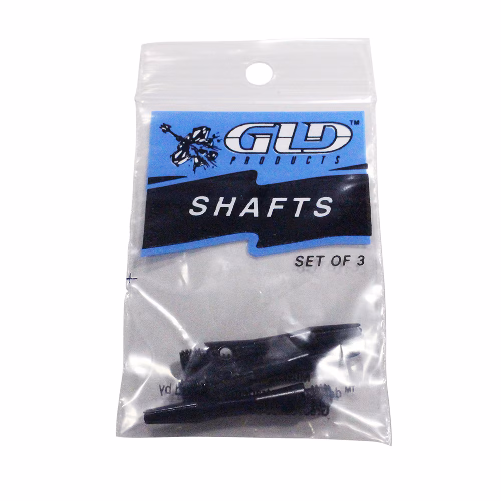 GLD XS Aluminum Dart Shafts – Black Set of 3