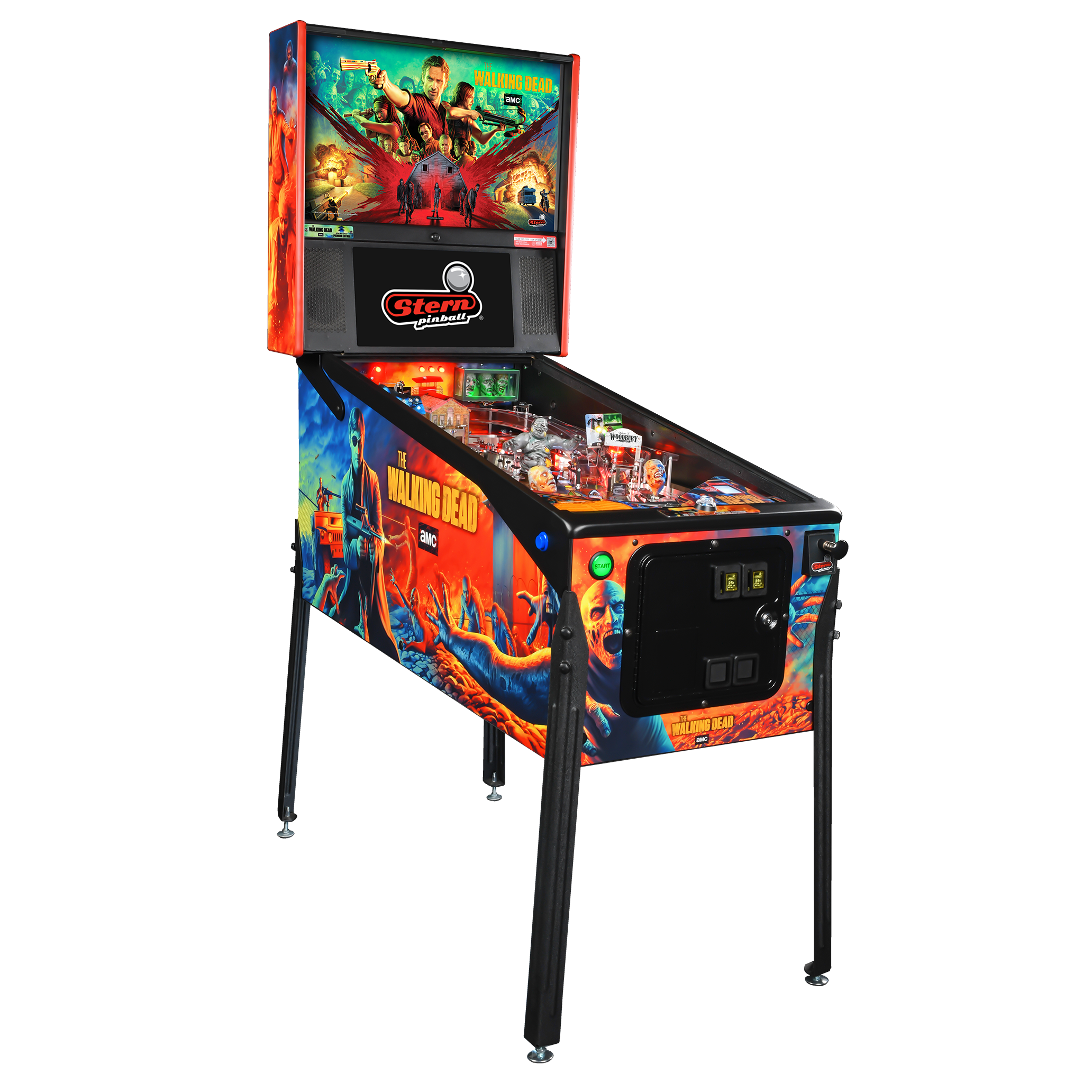 The Walking Dead Remastered Premium Pinball Machine by Stern