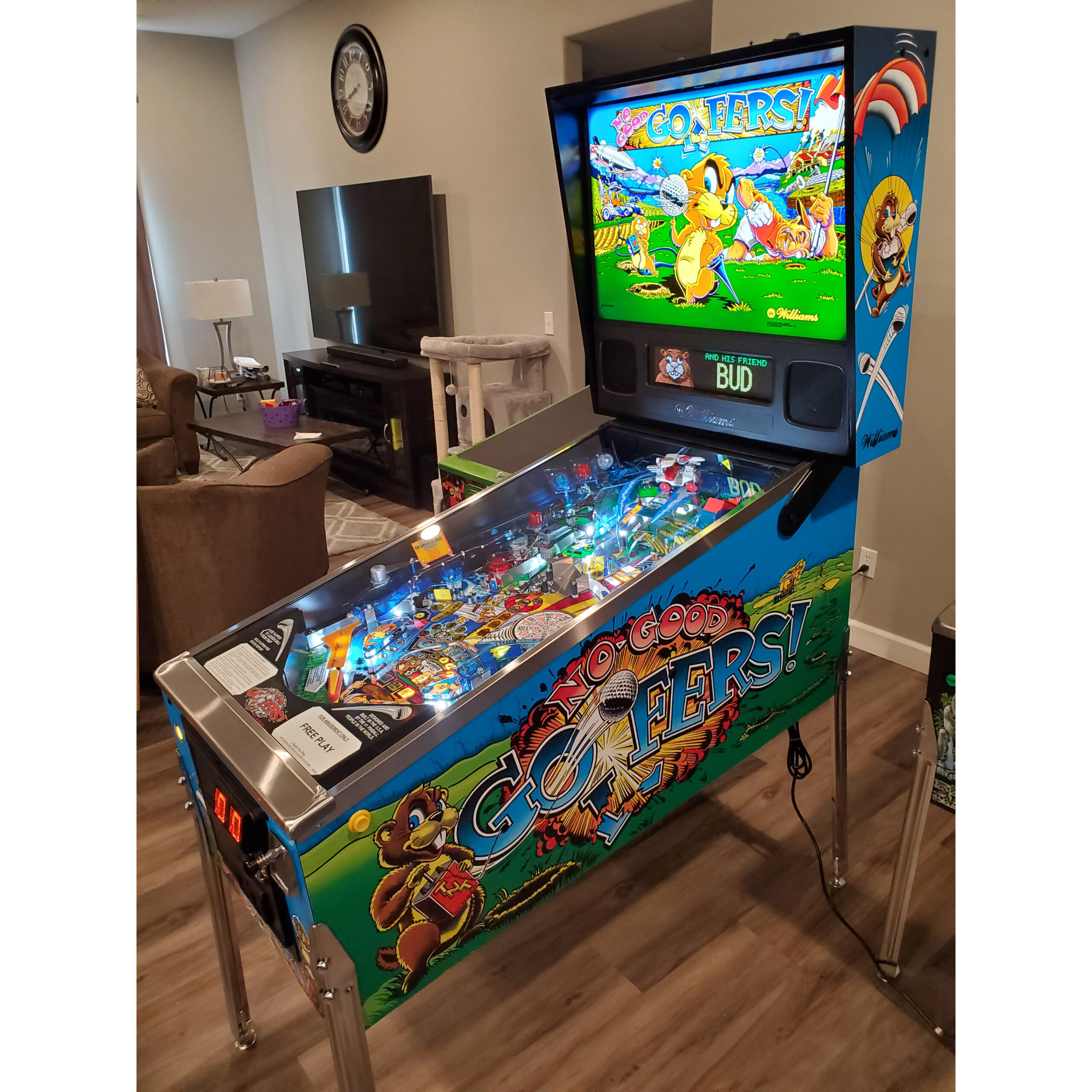 No Good Gofers Pinball Machine by Williams (High End Restoration)